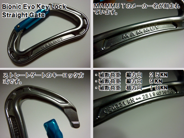 Bionic Evo Key Lock Straight gate - マムート(mammut)